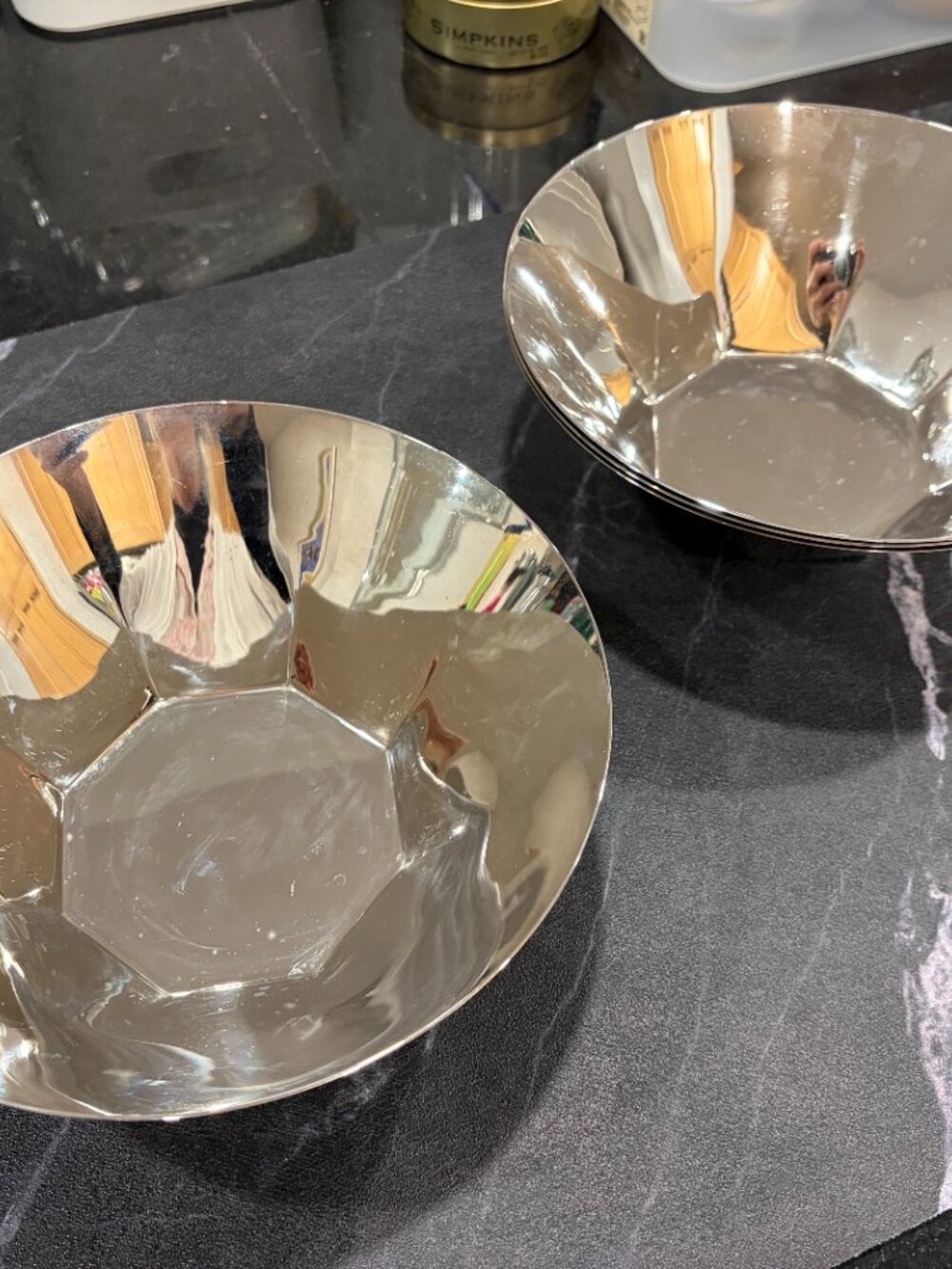 3 RALPH LAUREN STAINLESS STEEL BOWLS